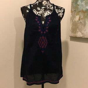Old Navy Sleeveless Smocked-V-Neck Top